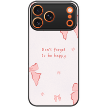 Be Happy Bow Quote Phone Case