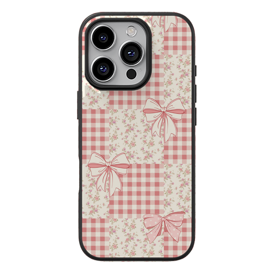 Picnic Patchwork Bow Phone Case