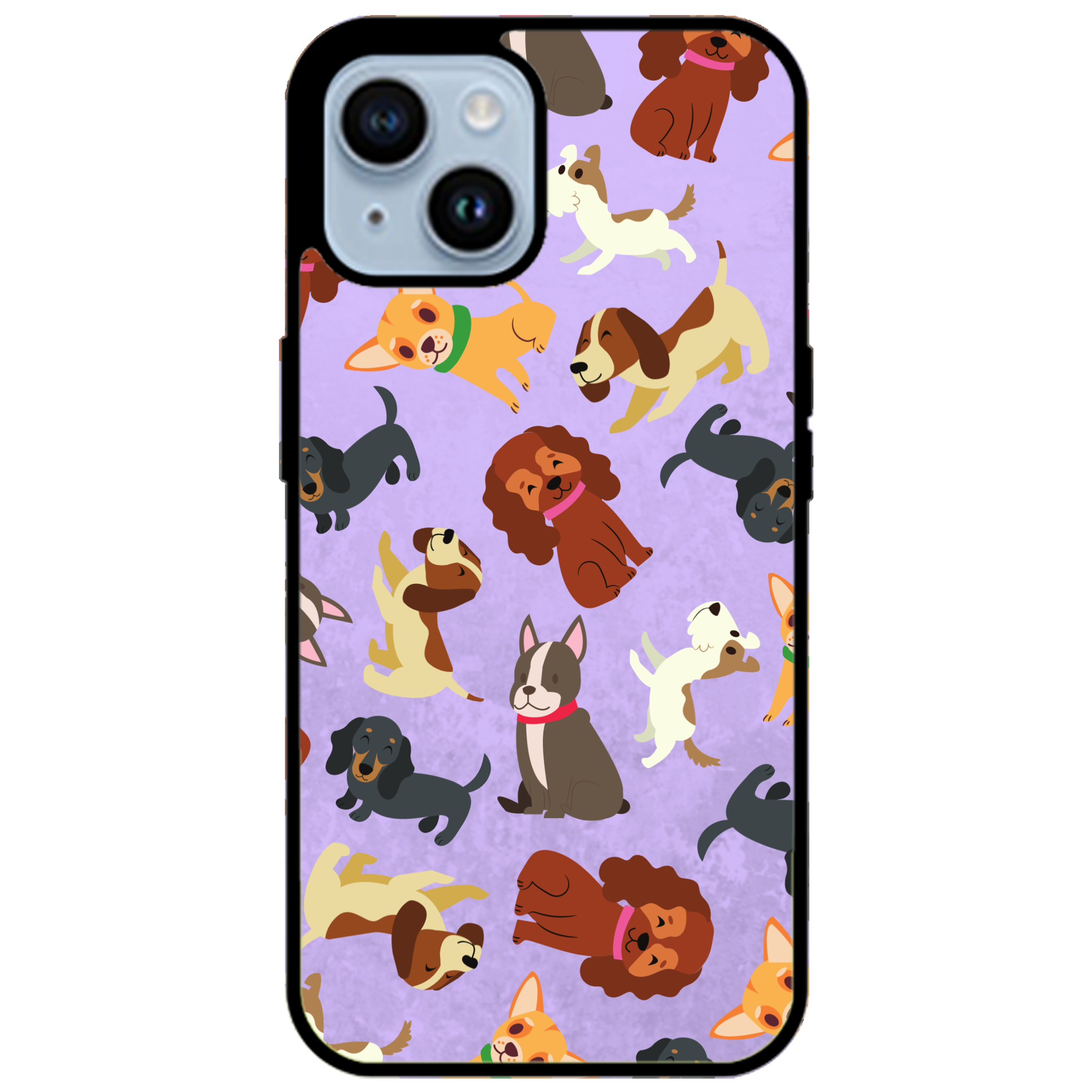 Puppy Party Glossy Phone Case | Winky Cats