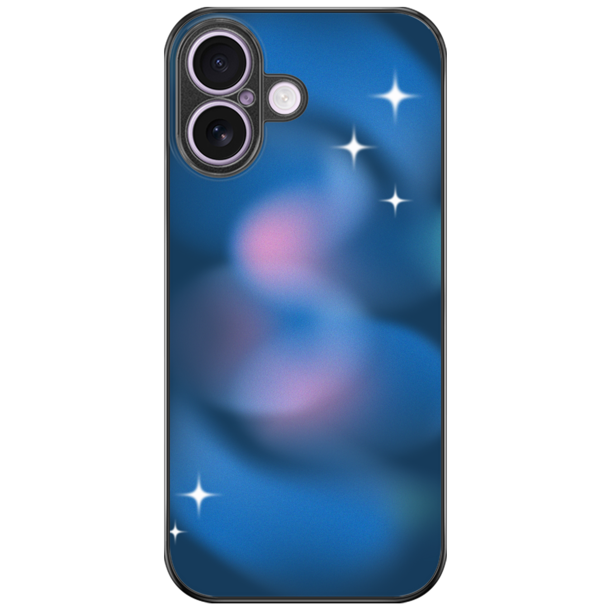 Blue Aura Glow Glossy Phone Case | Winky Cats
