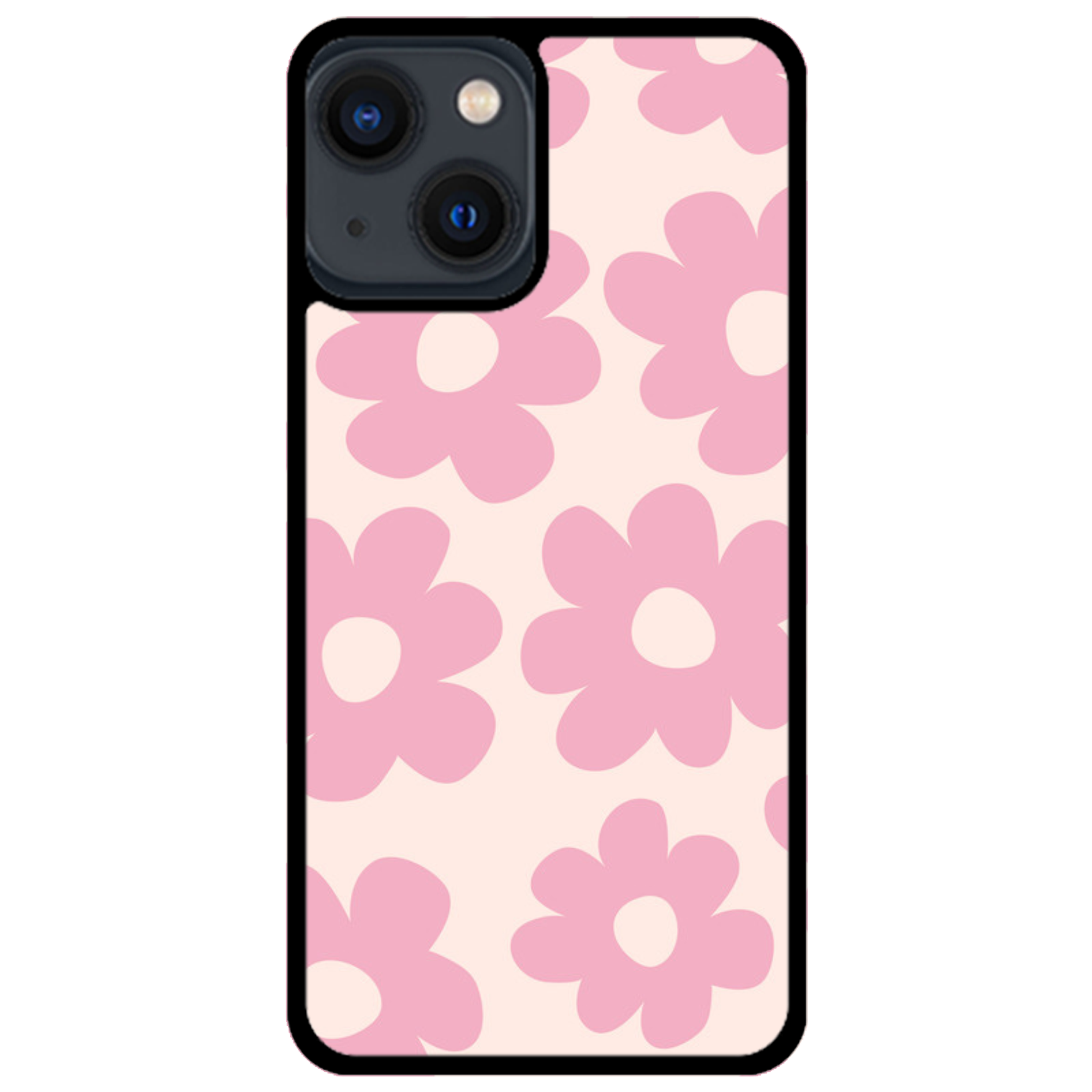 Retro Pink Daisy Floral Phone Case | Winky Cats