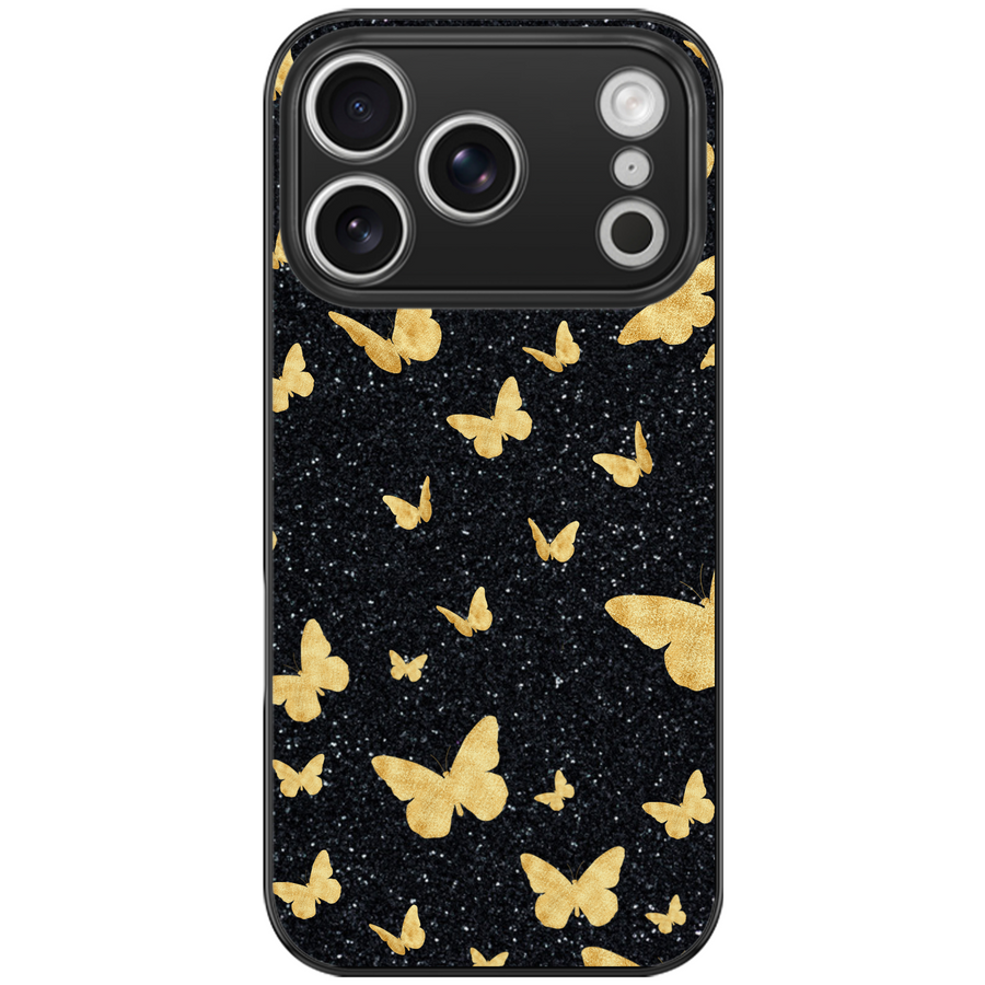 Golden Night Butterfly Phone Case