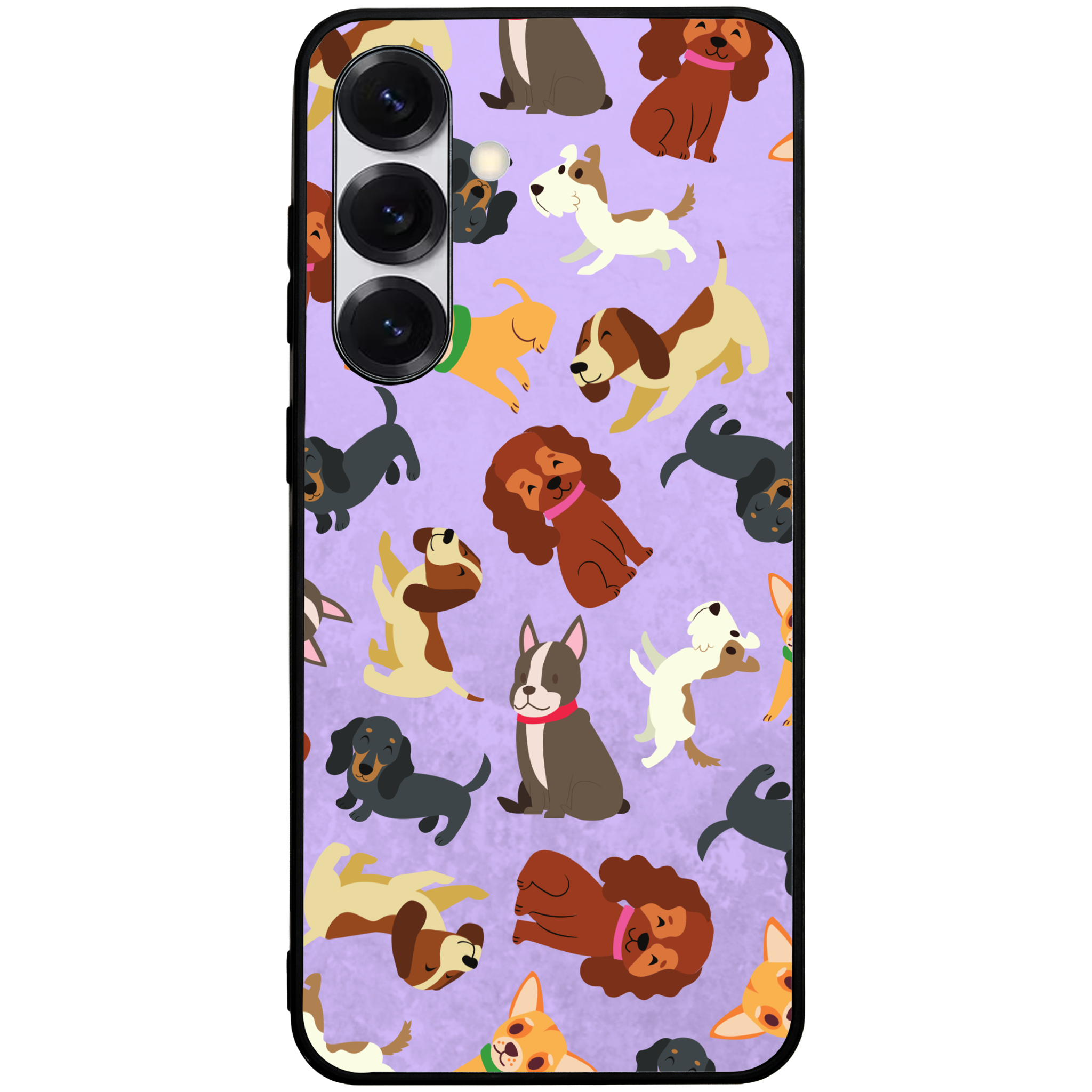 Puppy Party Glossy Phone Case | Winky Cats