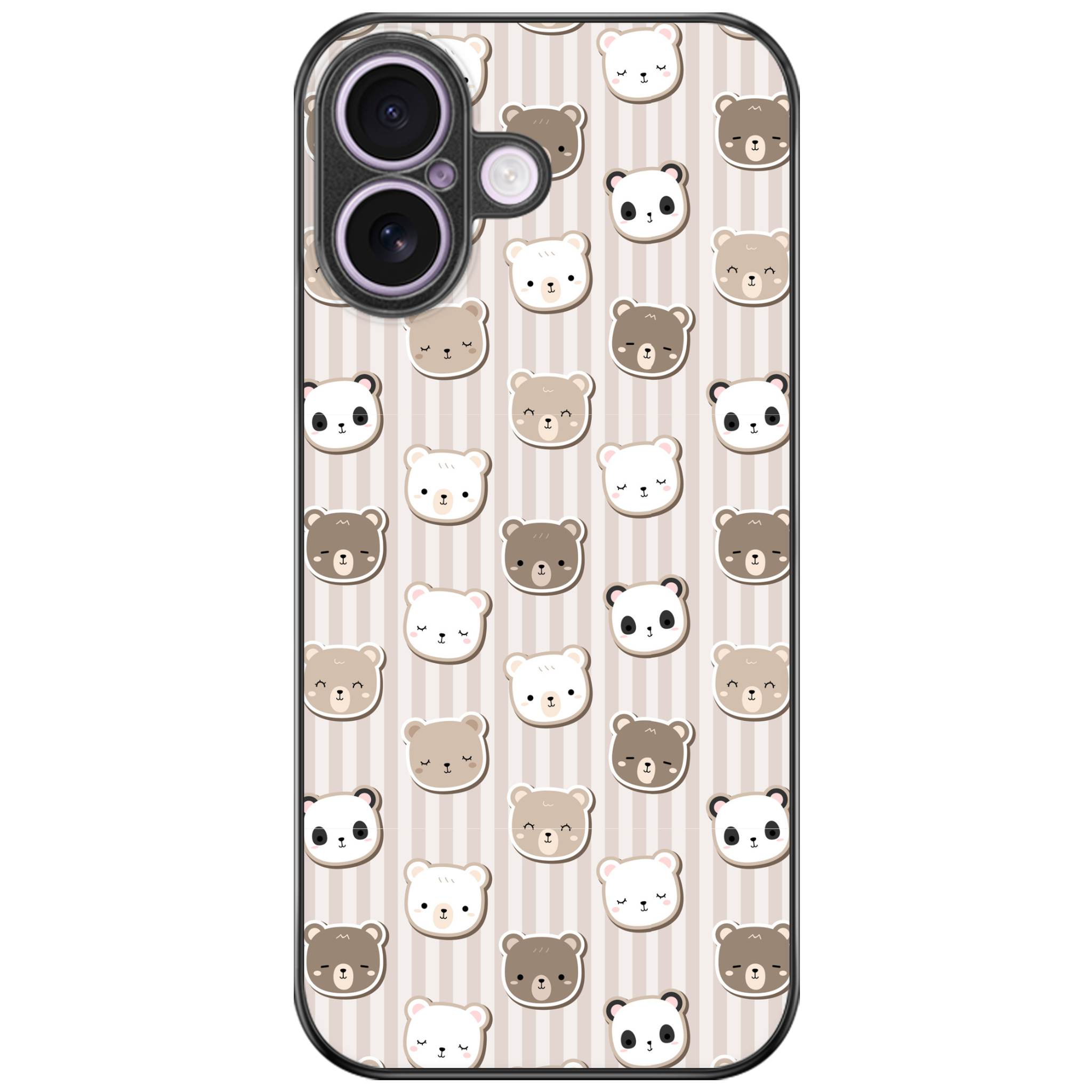 Bears & Pandas Glossy Phone Case | Winky Cats