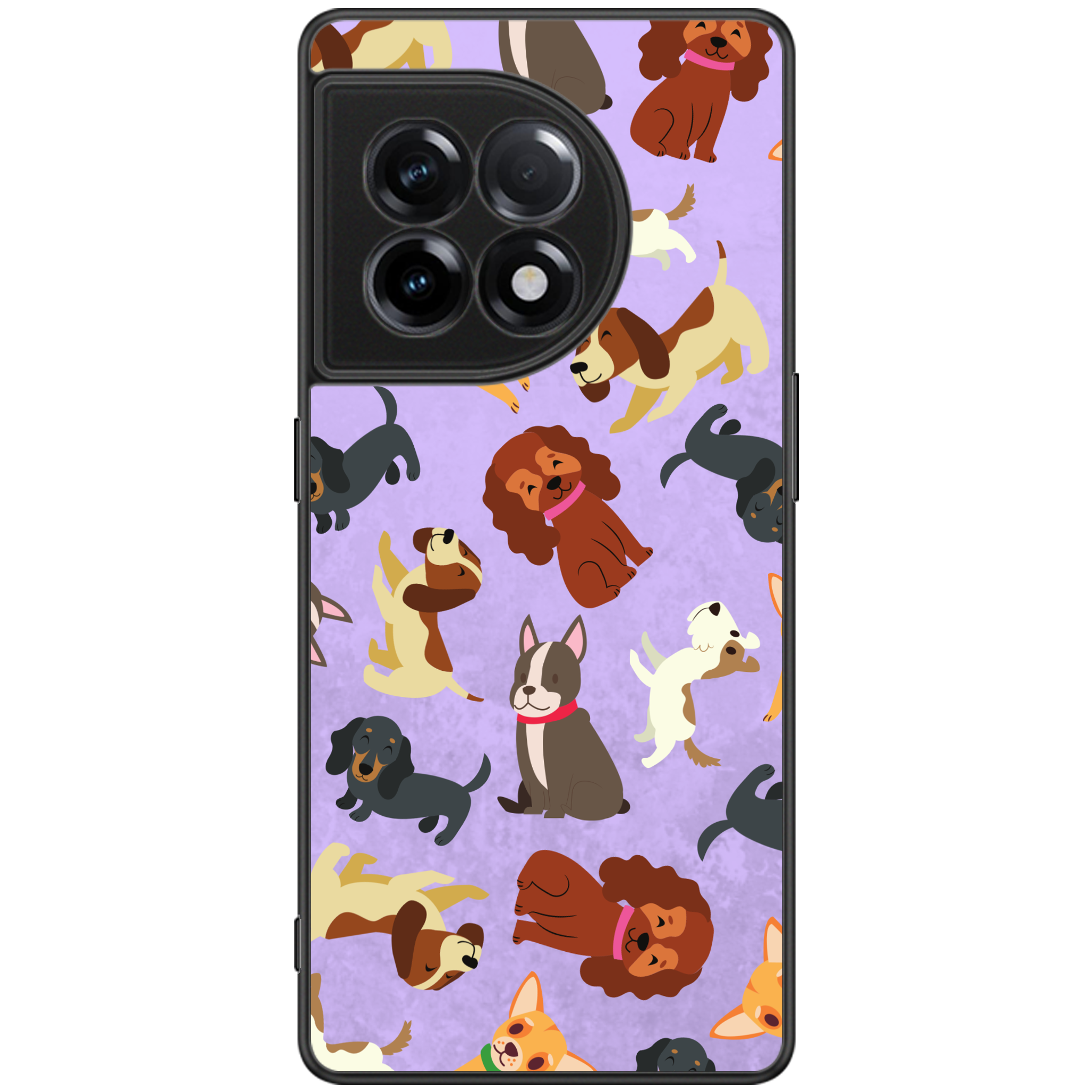 Puppy Party Glossy Phone Case | Winky Cats