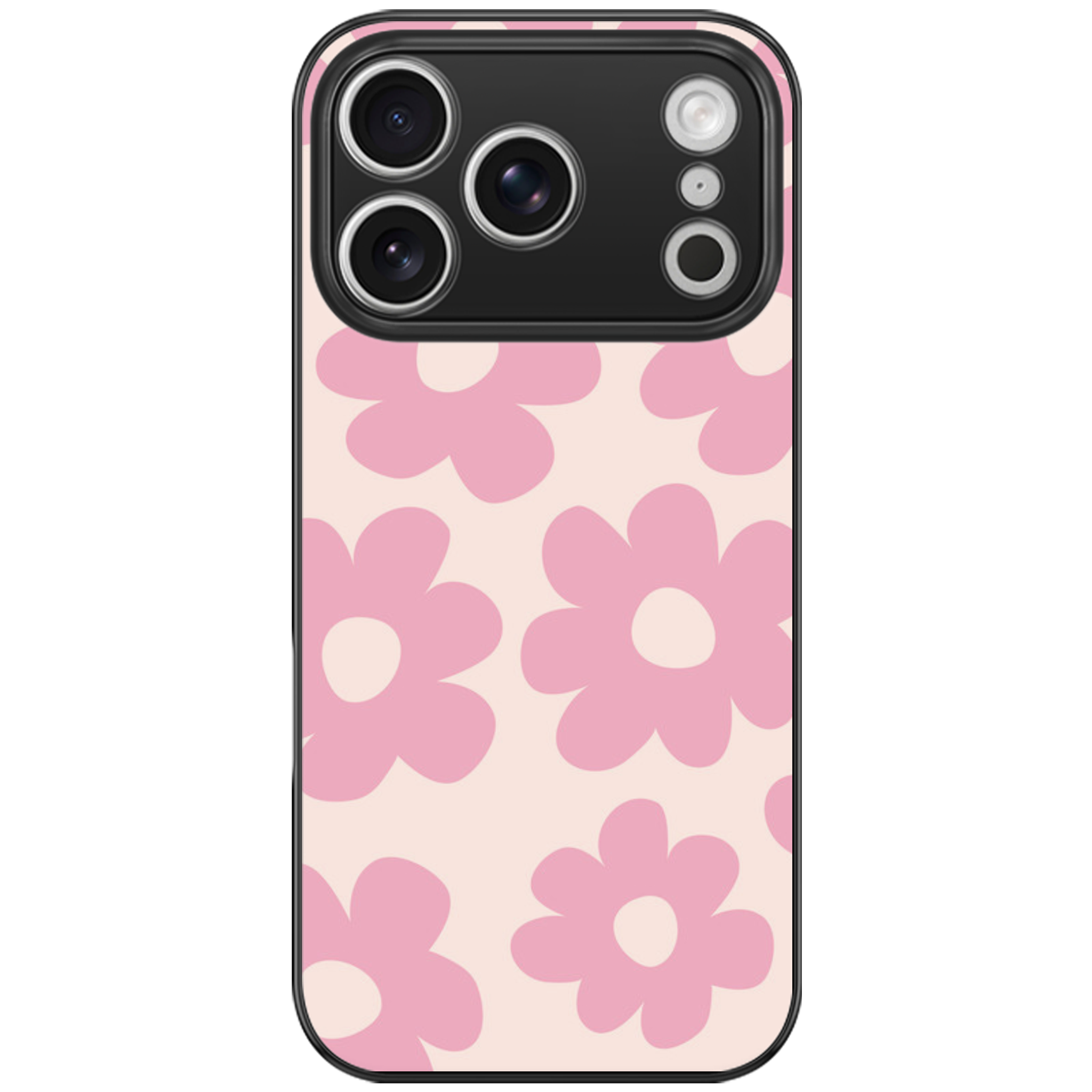 Retro Pink Daisy Floral Phone Case | Winky Cats