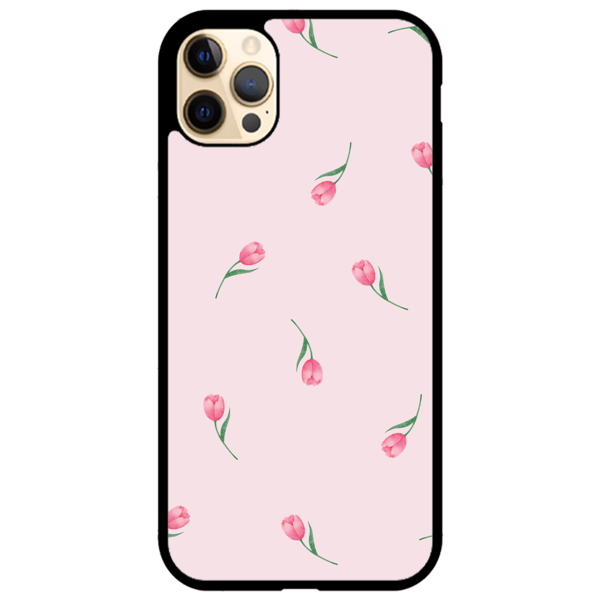 Pink Tulips Floral Phone Case | Winky Cats
