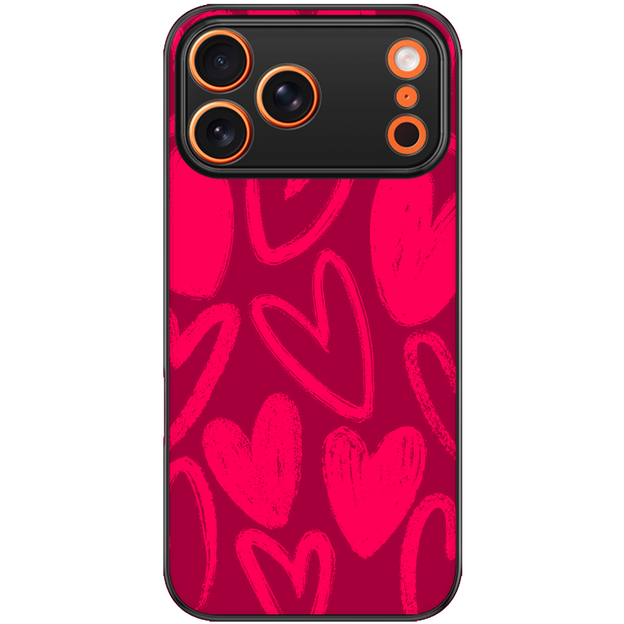 Pink Hearts Aesthetic Phone Case