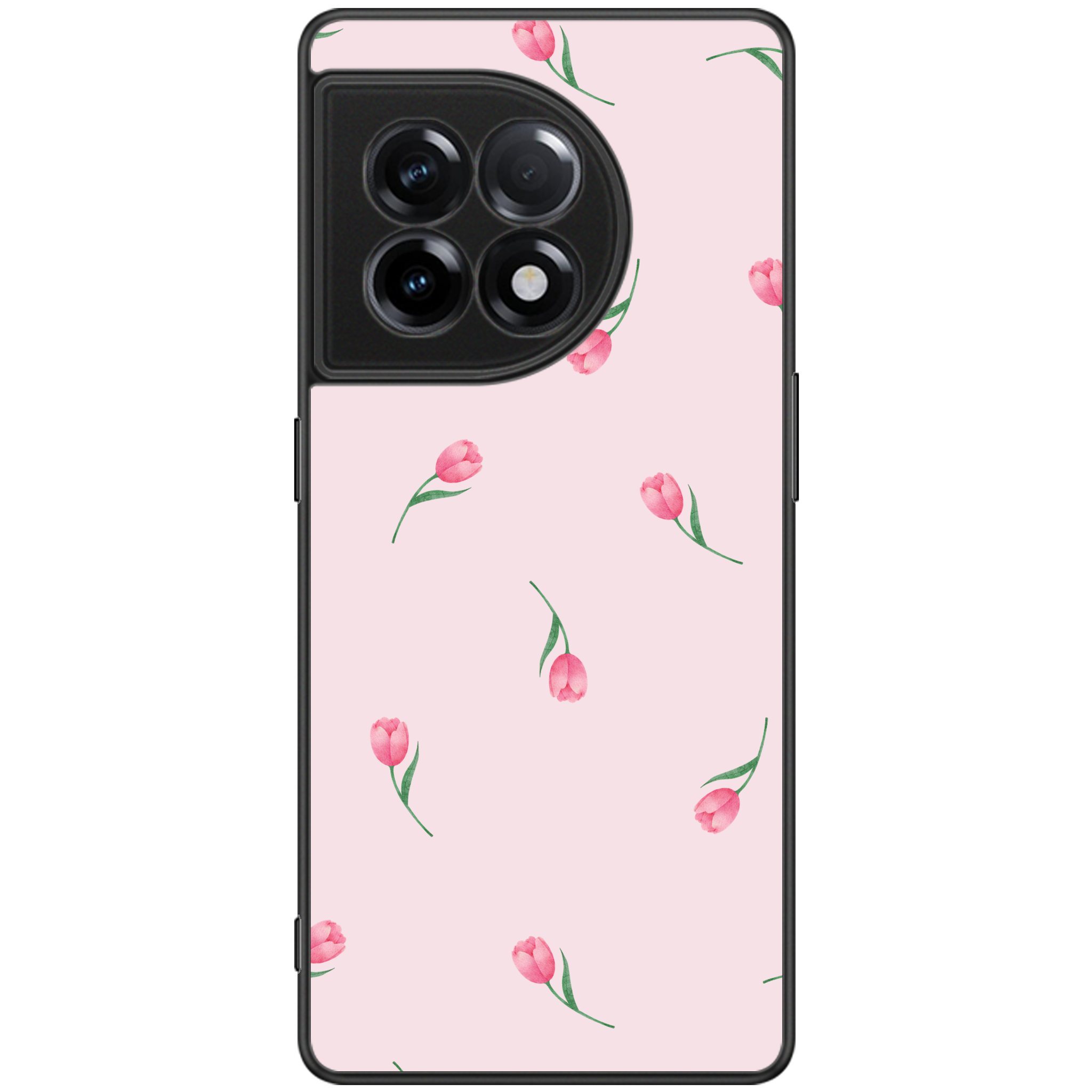 Pink Tulips Floral Phone Case | Winky Cats