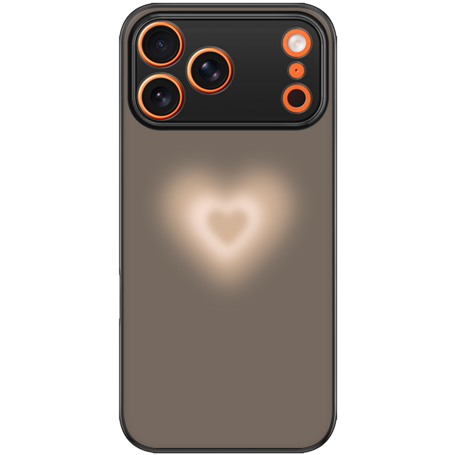 Brown Heart Aesthetic Phone Case