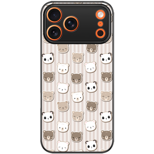 Bears & Pandas Glossy Phone Case | Winky Cats