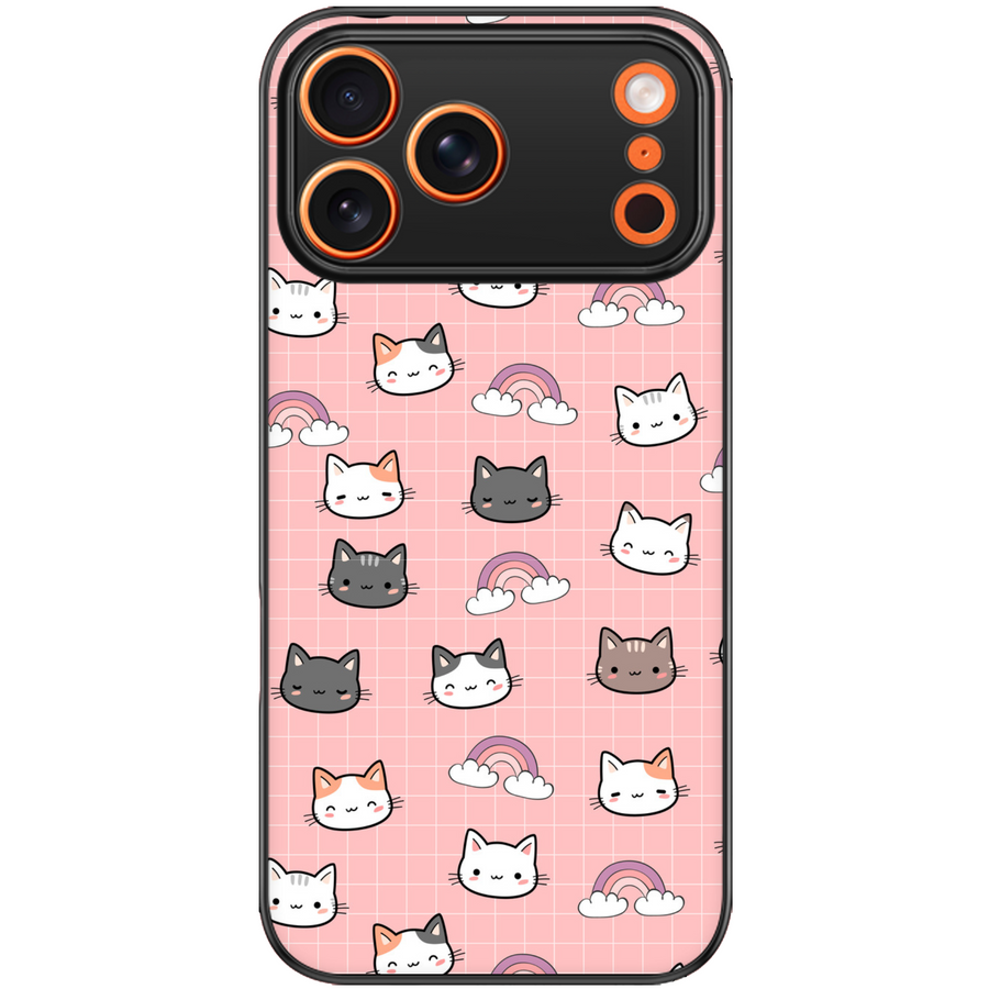 Rainbow Kitten Aesthetic Phone Case