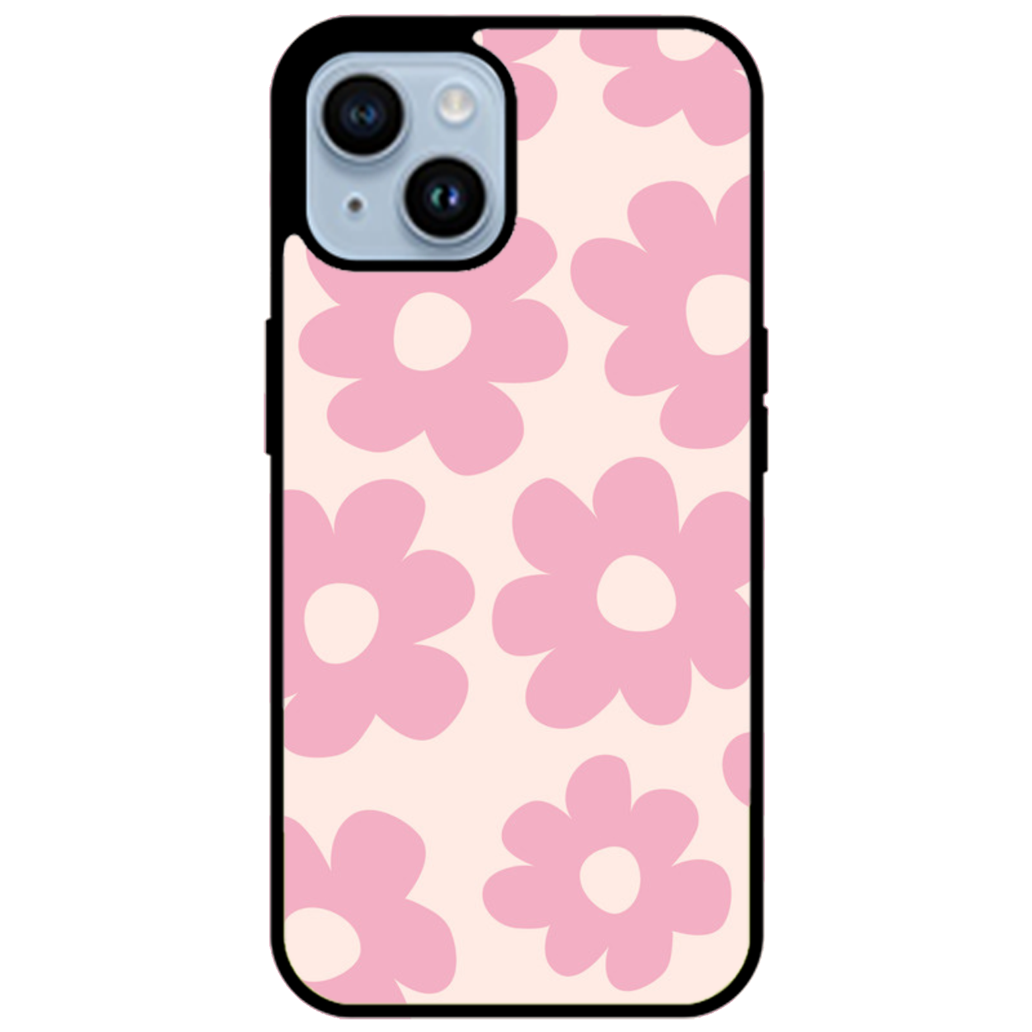 Retro Pink Daisy Floral Phone Case | Winky Cats