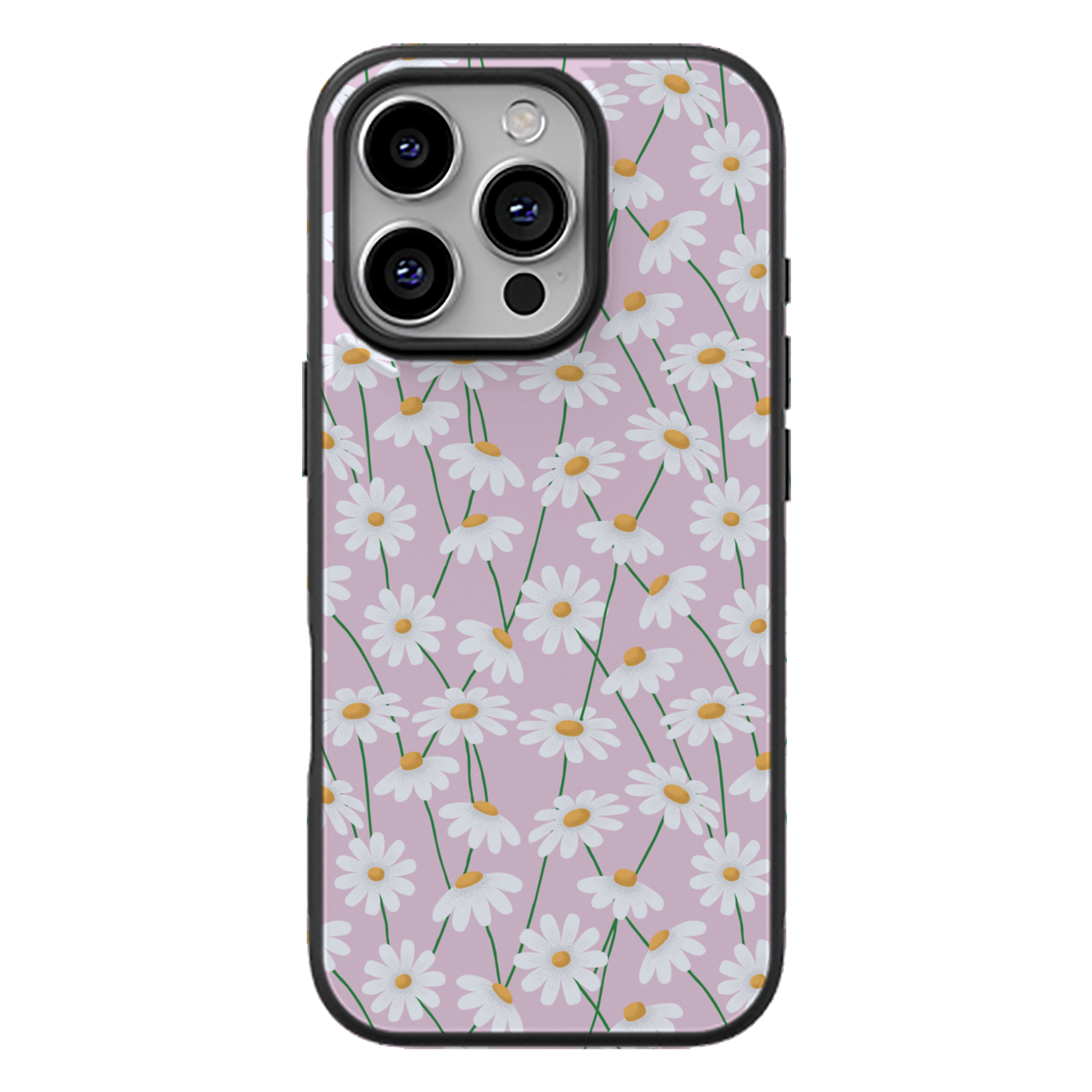 Lilac Daisies Floral Phone Case | Winky Cats