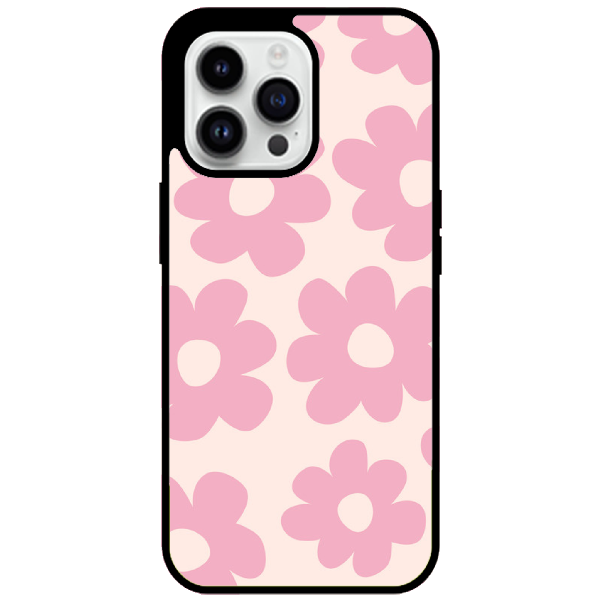 Retro Pink Daisy Floral Phone Case | Winky Cats