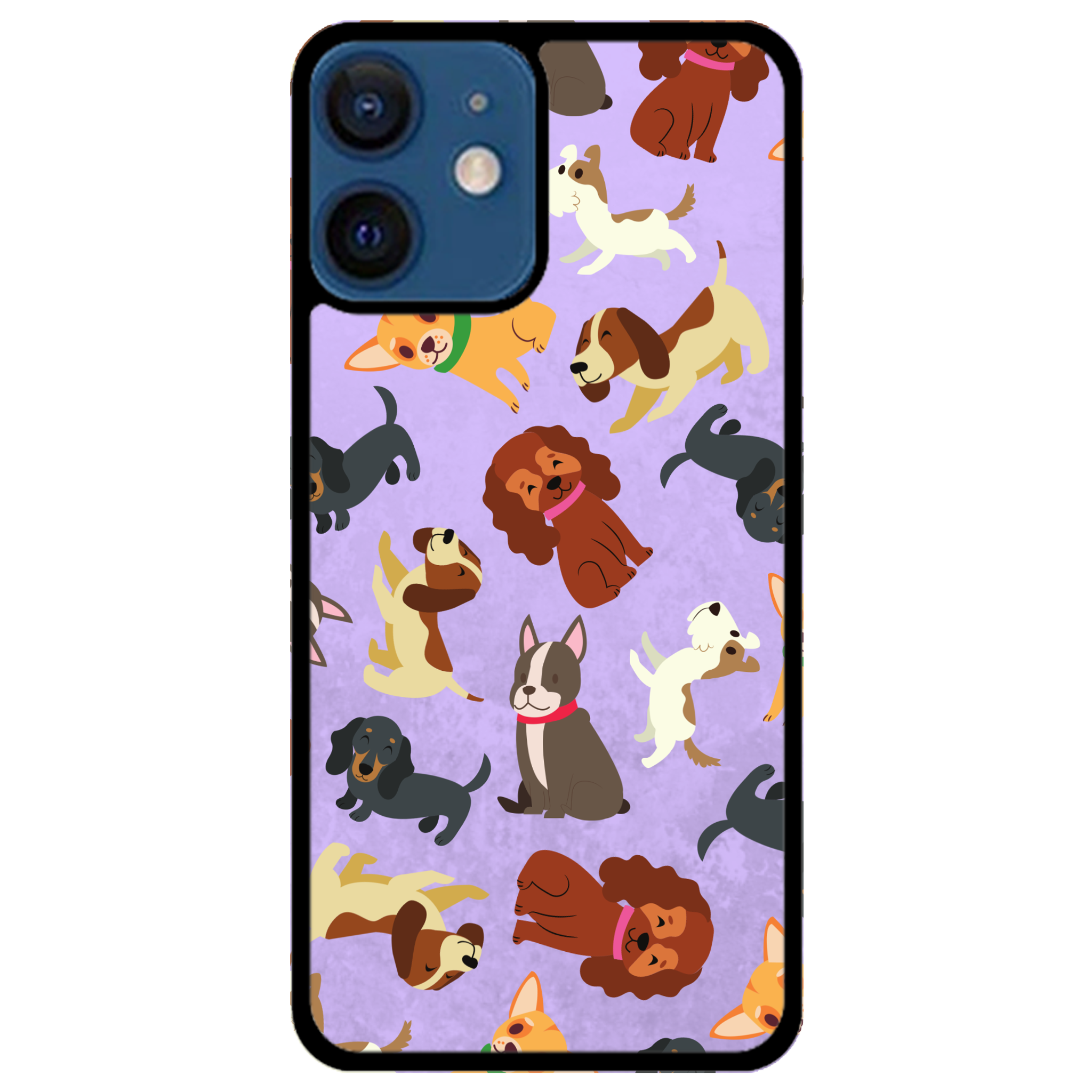 Puppy Party Glossy Phone Case | Winky Cats