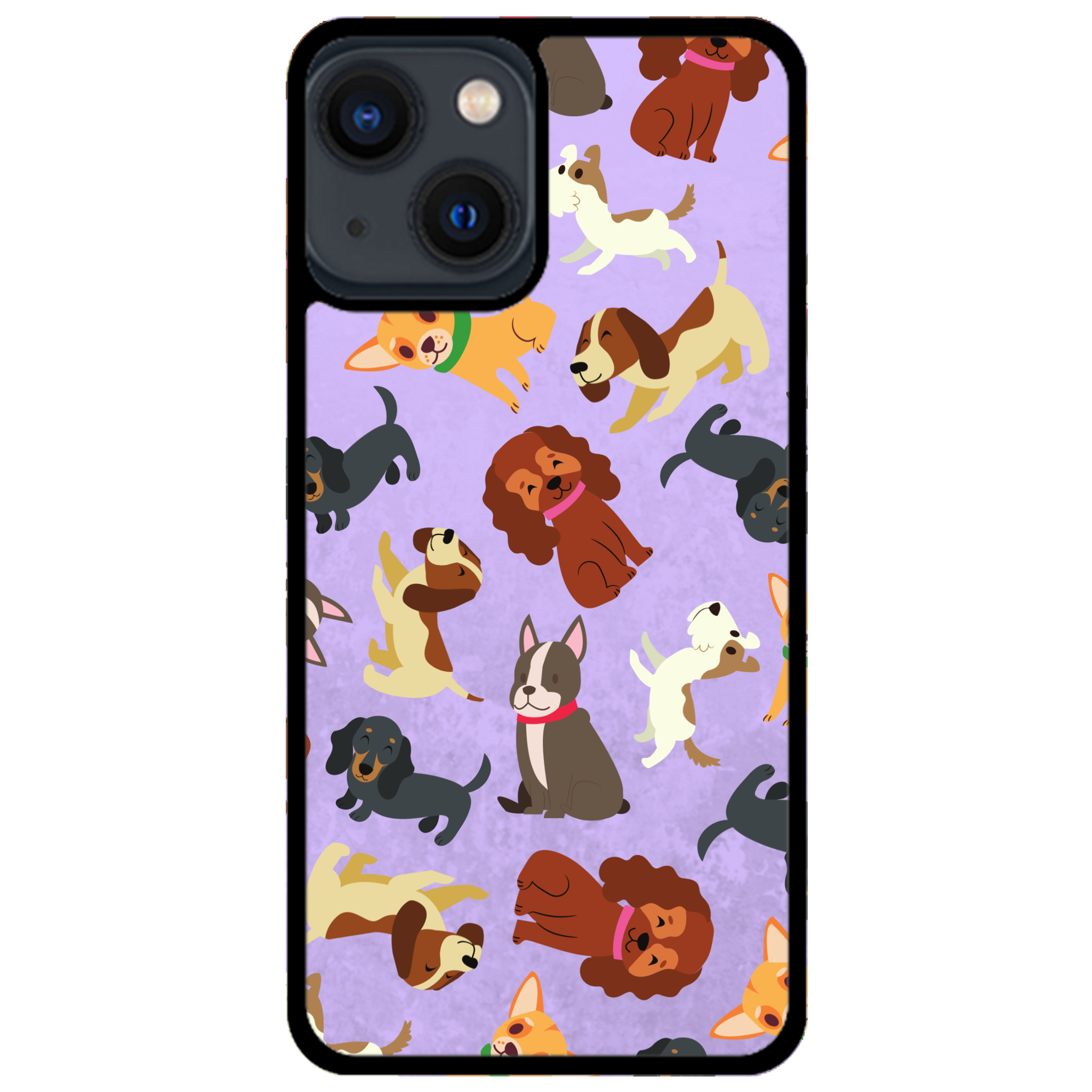Puppy Party Glossy Phone Case | Winky Cats