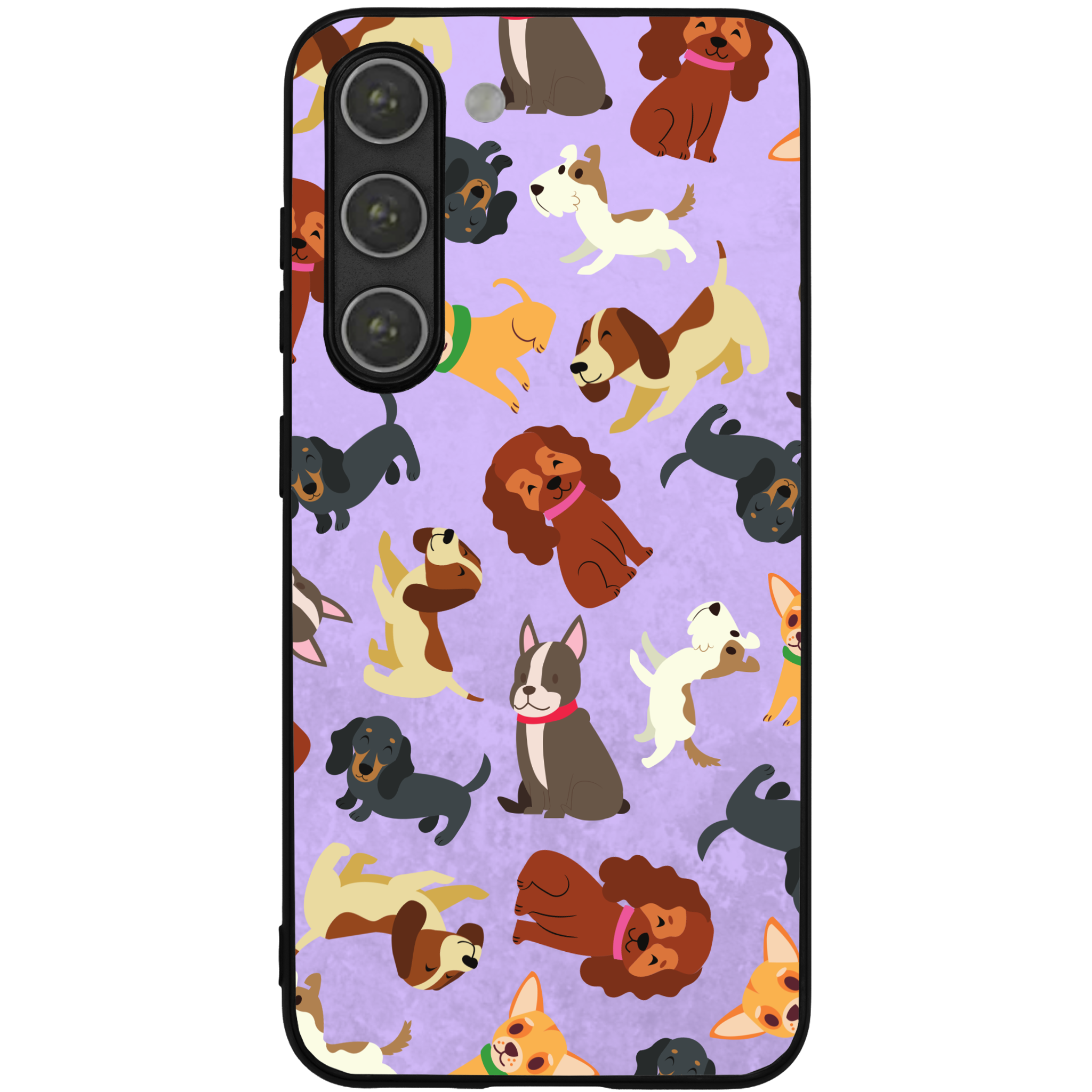 Puppy Party Glossy Phone Case | Winky Cats