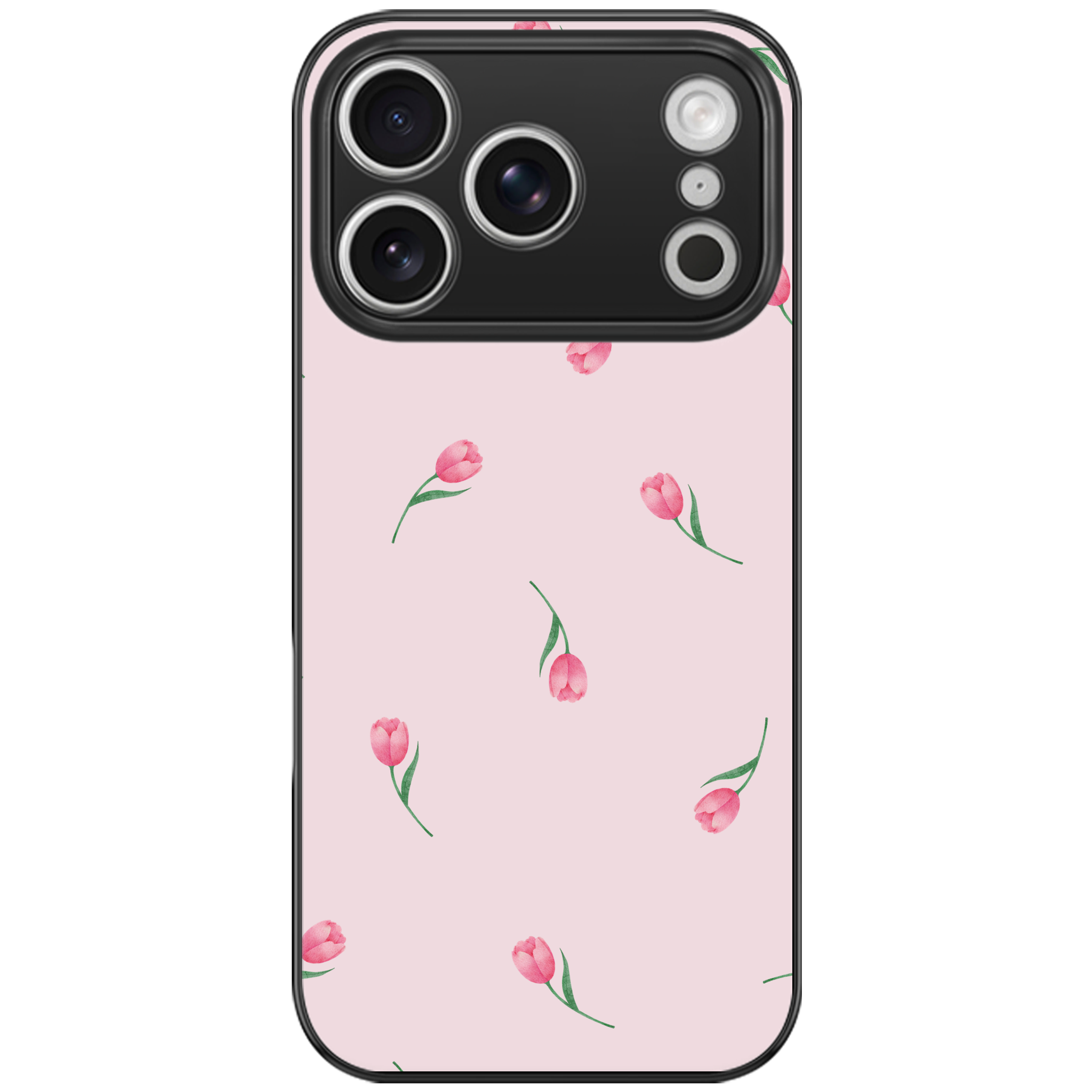 Pink Tulips Floral Phone Case | Winky Cats