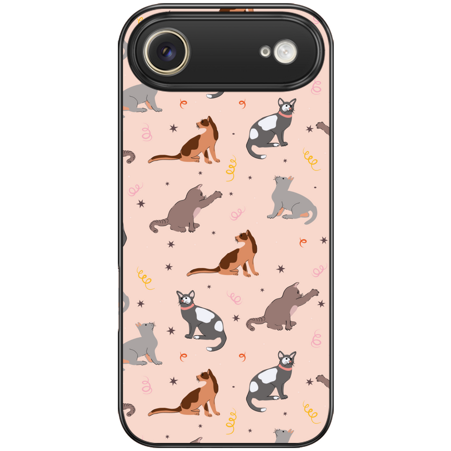 Curious Cats Peach Phone Case