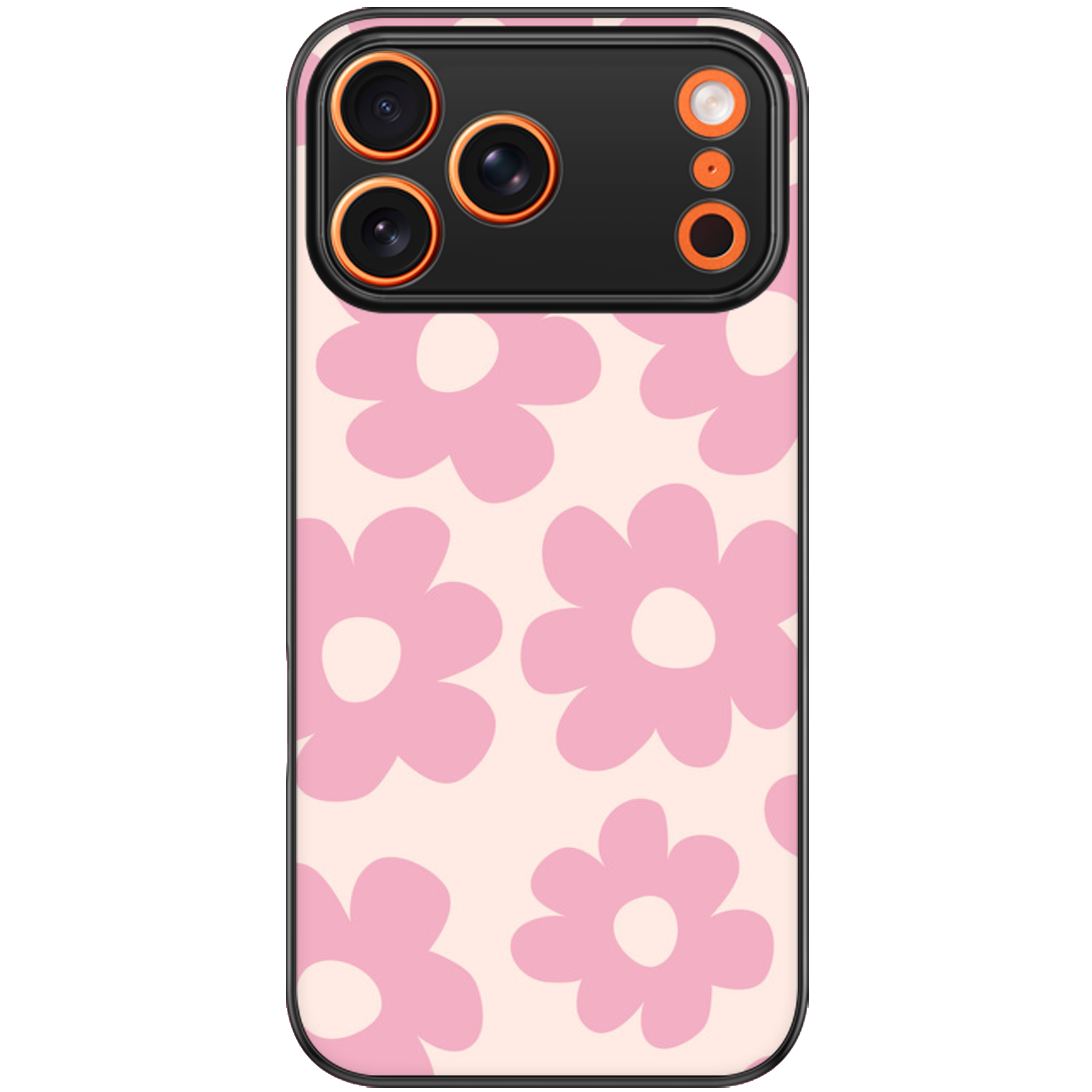 Retro Pink Daisy Floral Phone Case | Winky Cats