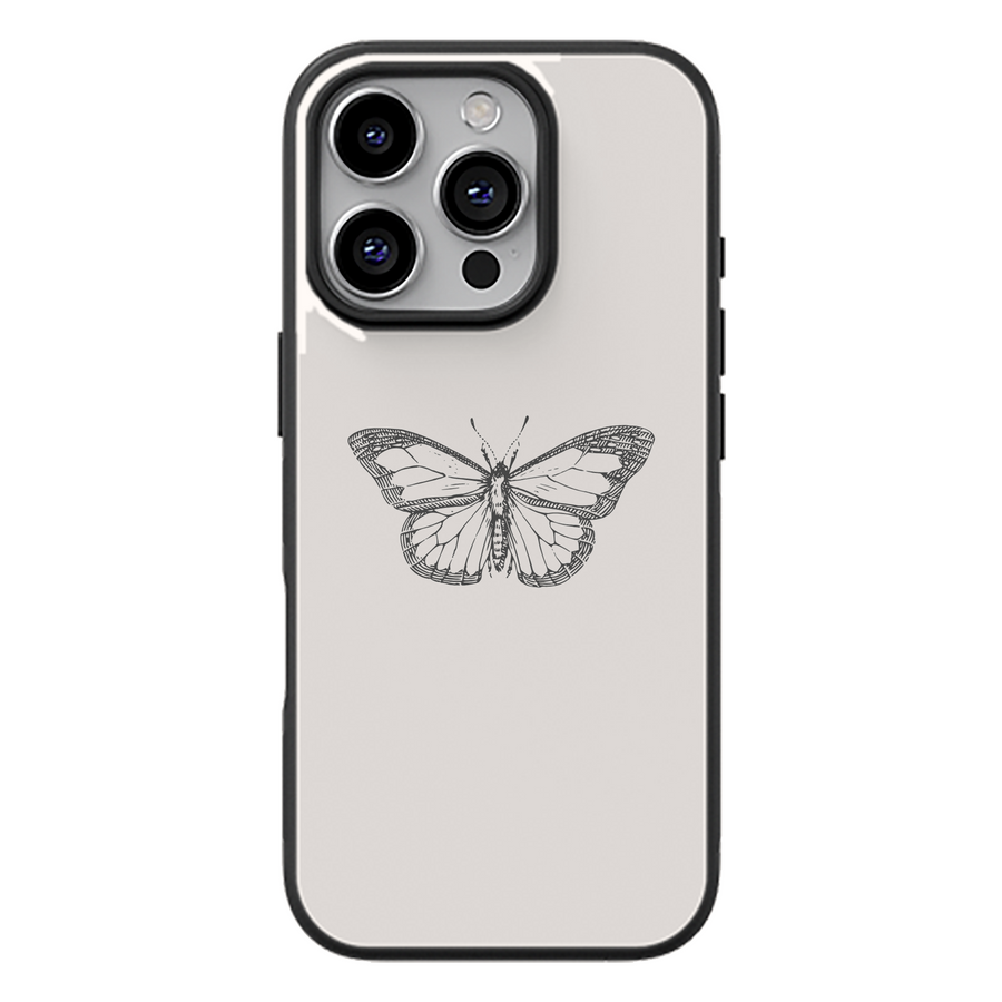 Sketched Butterfly Minimalist Phone Case