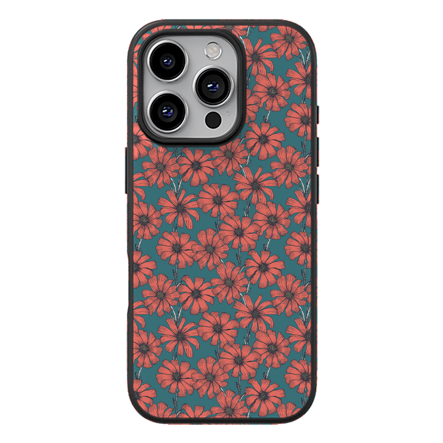 Coral Daisy Aesthetic Phone Case