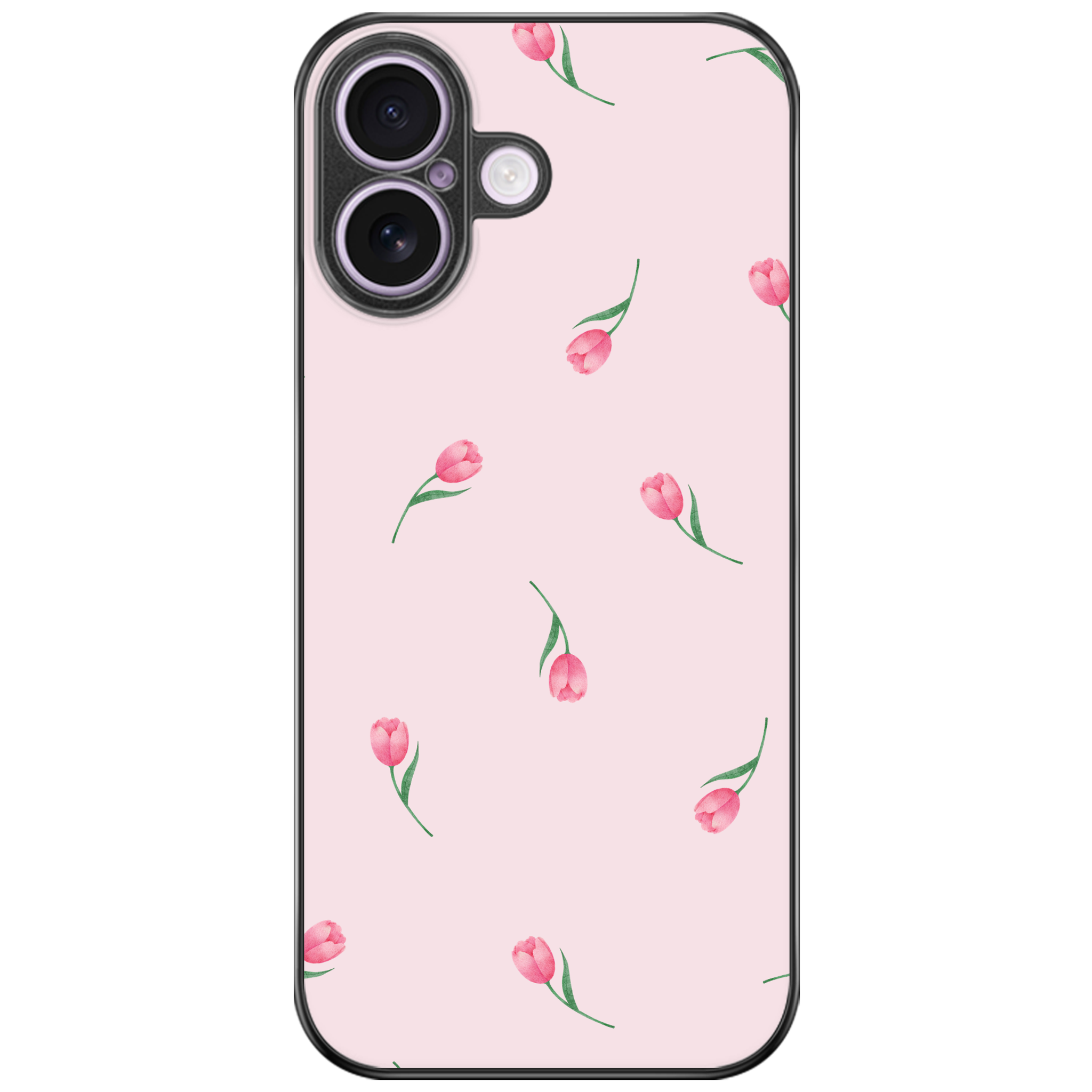 Pink Tulips Floral Phone Case | Winky Cats