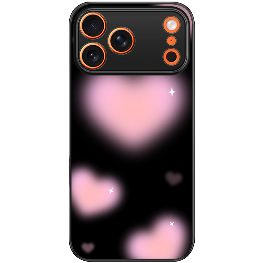 Pink Aura Heart Aesthetic Phone Case
