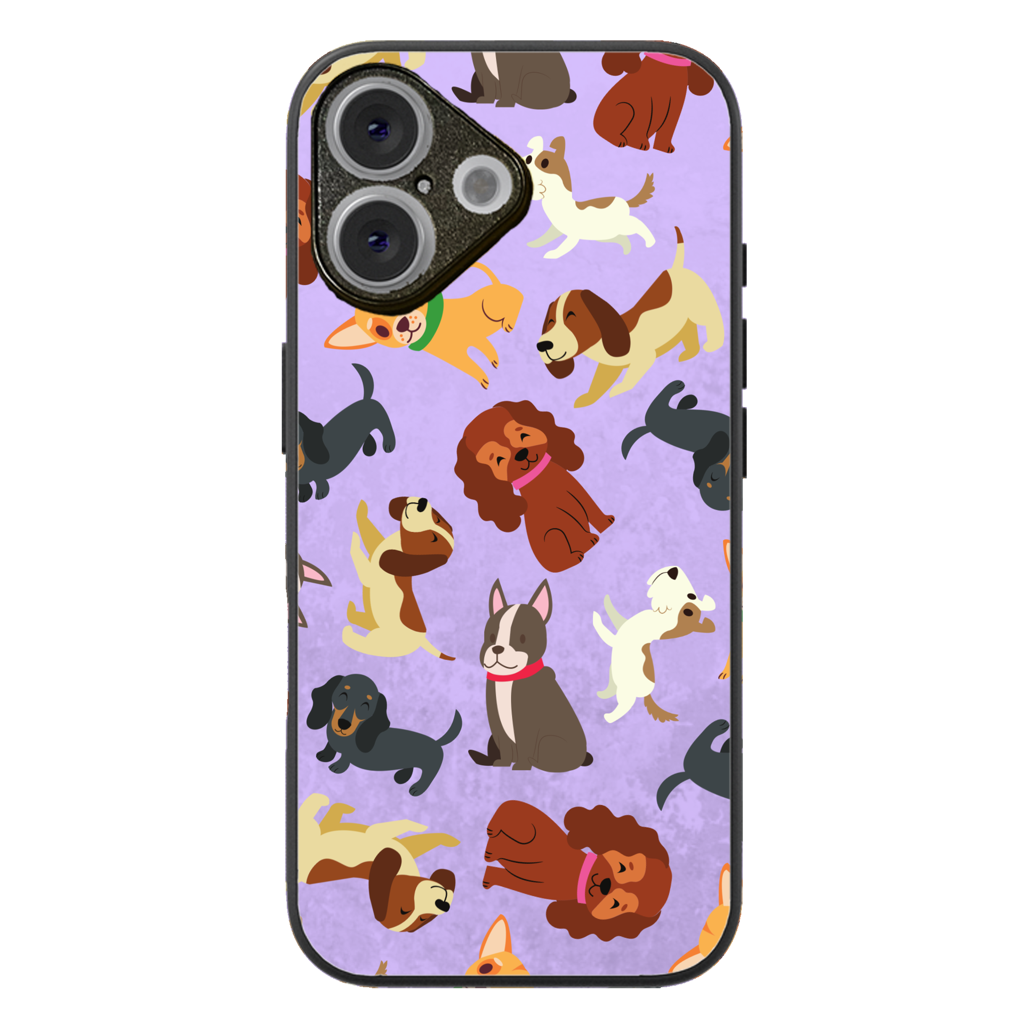 Puppy Party Glossy Phone Case | Winky Cats