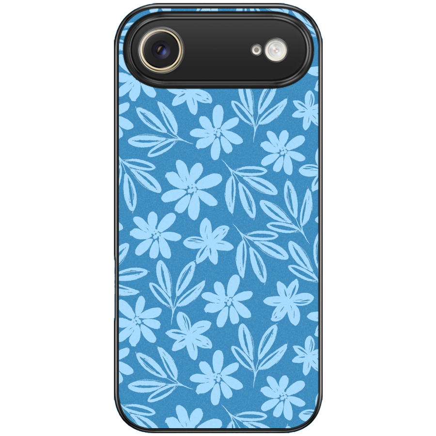 Blue Floral Aesthetic Phone Case
