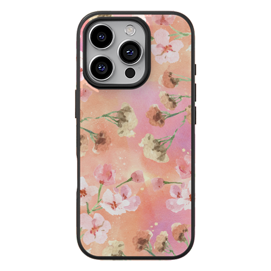 Peach Floral Aesthetic Phone Case