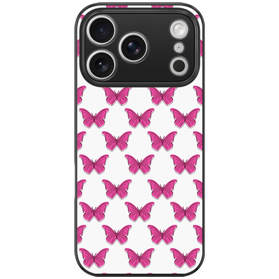 Hot Pink Butterfly Phone Case
