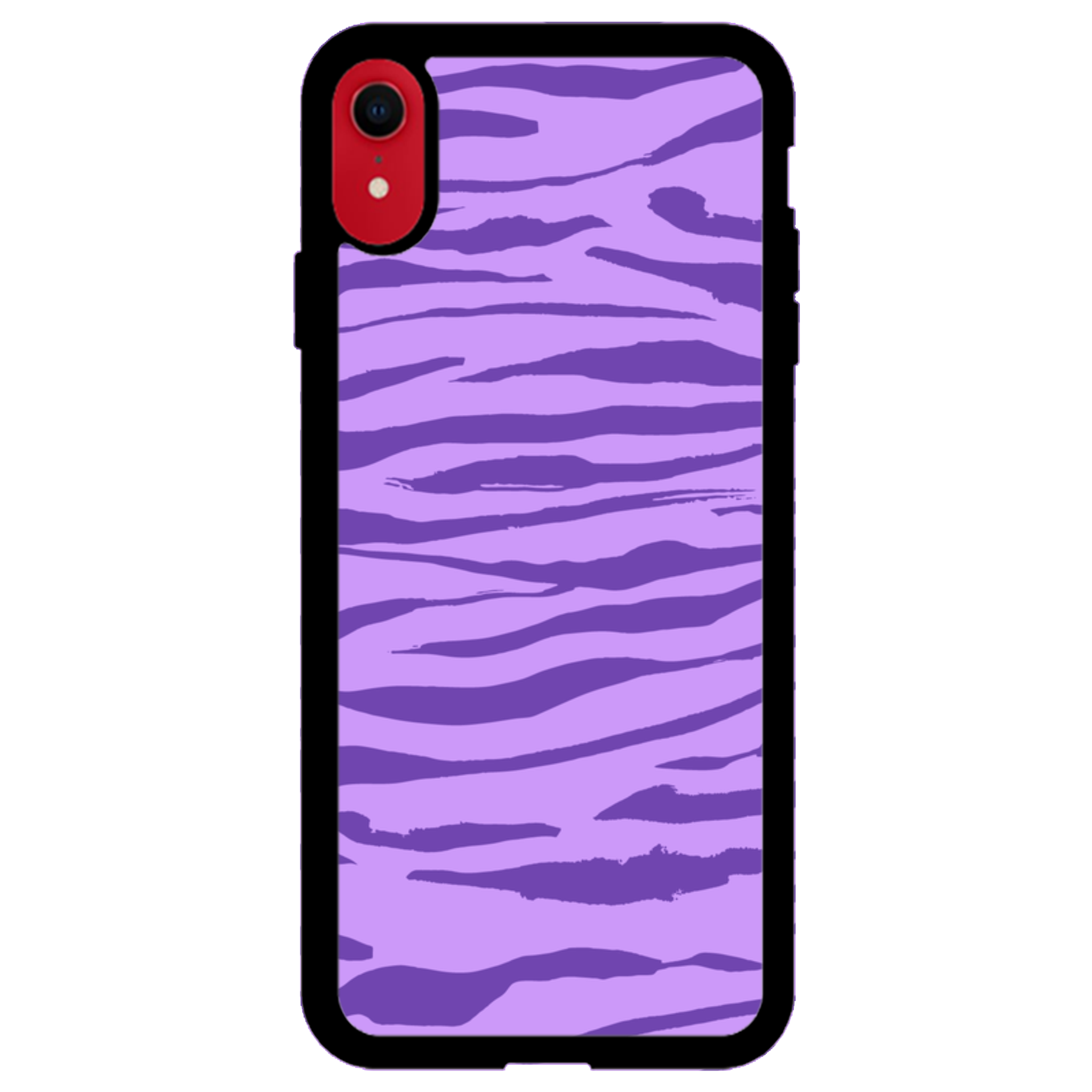 Purple Zebra Swirls Glossy Phone Case | Winky Cats
