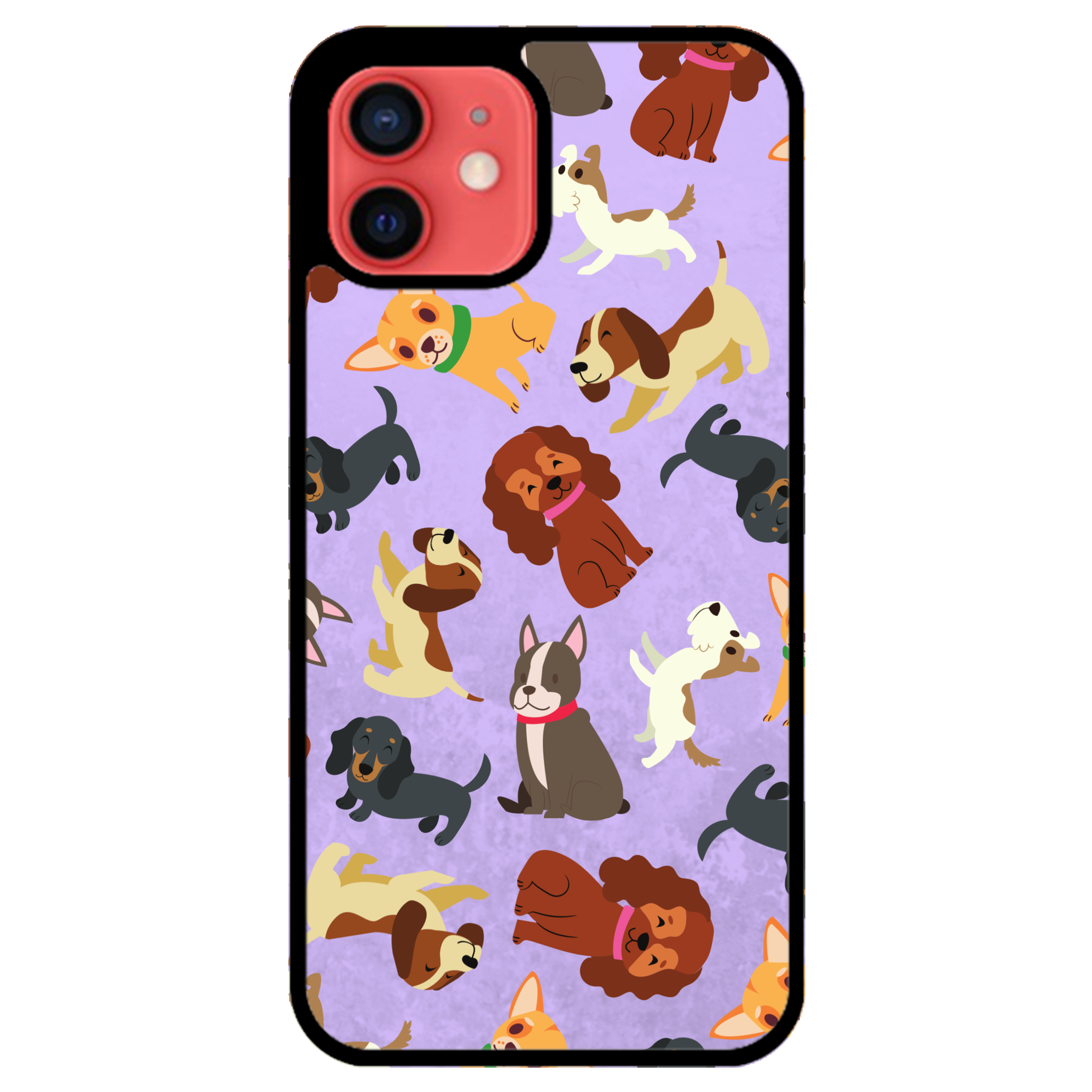 Puppy Party Glossy Phone Case | Winky Cats