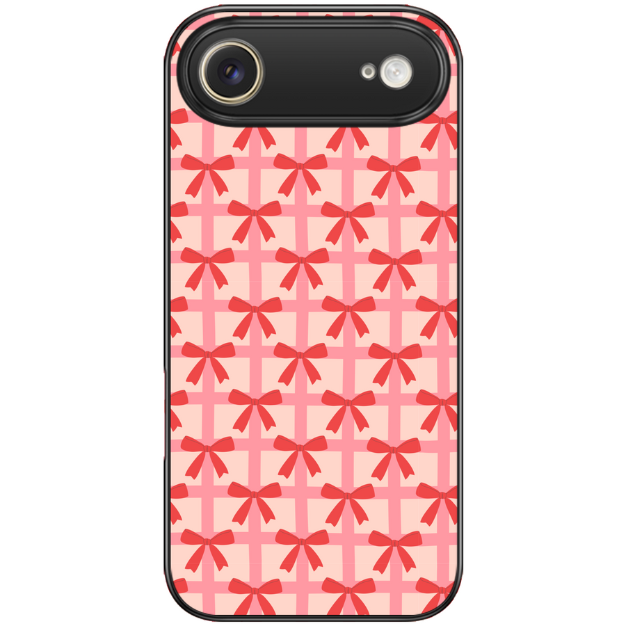 Red Gingham Bow Phone Case
