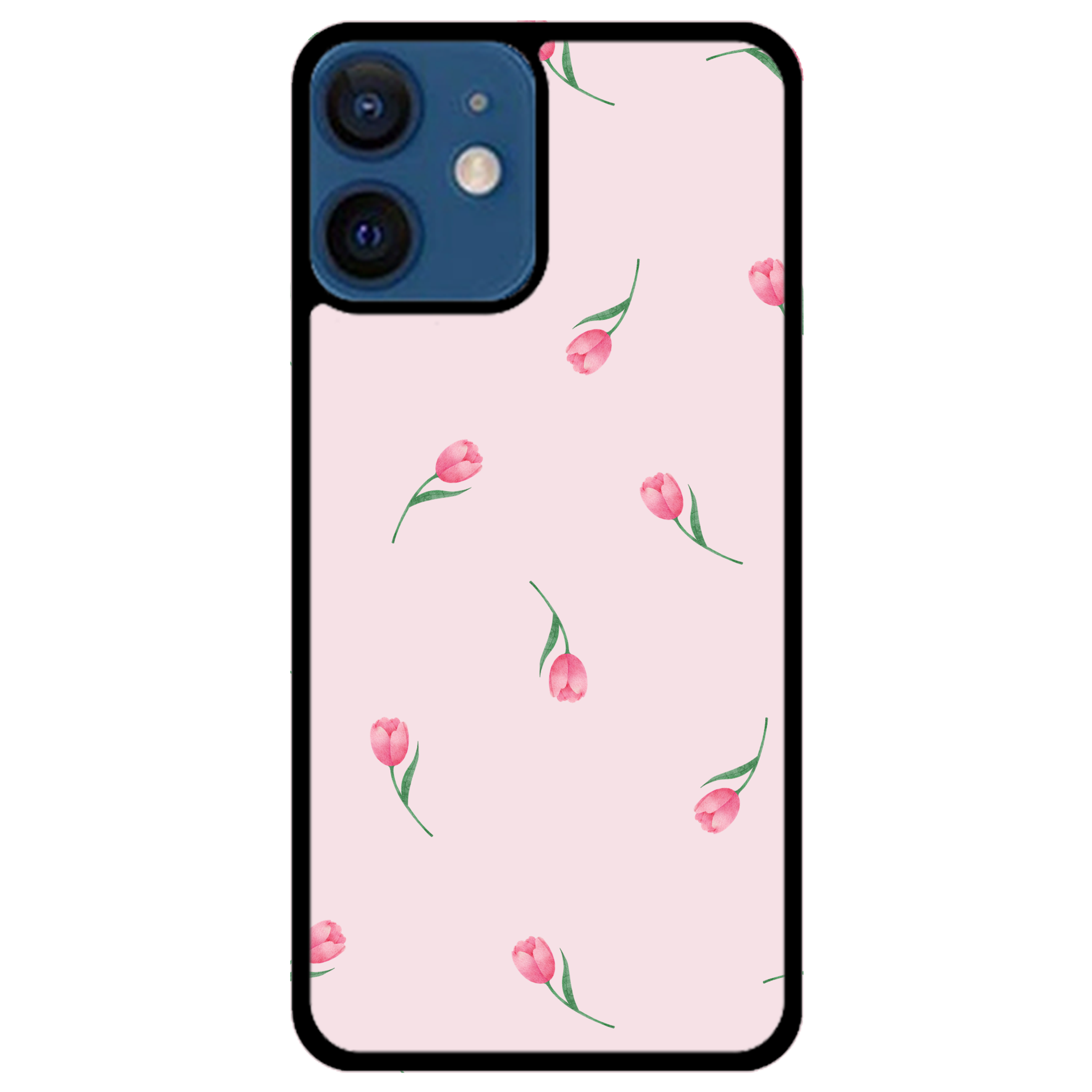 Pink Tulips Floral Phone Case | Winky Cats