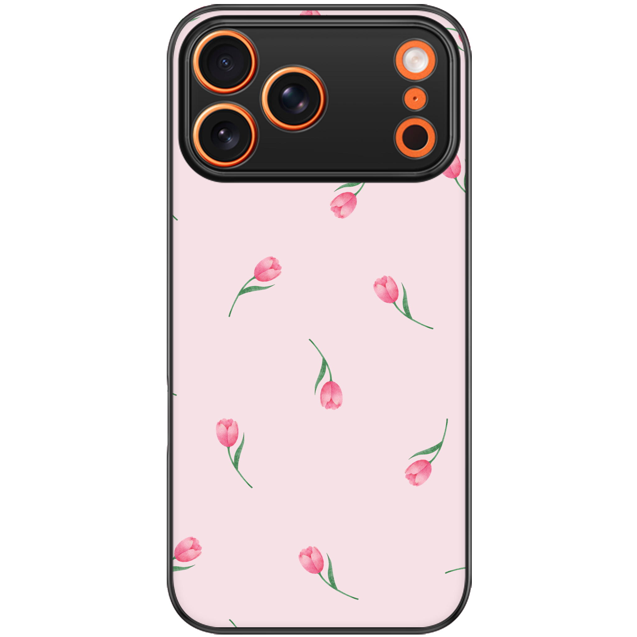 Pink Tulips Floral Phone Case | Winky Cats