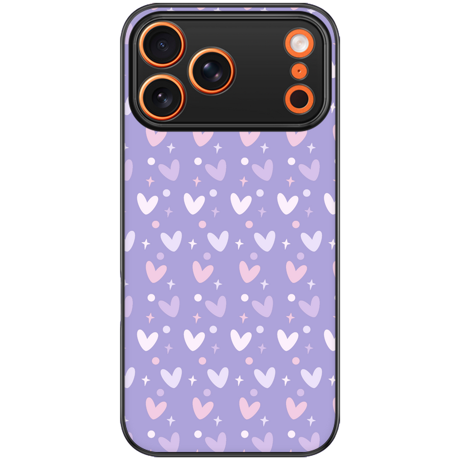 Lilac Heart Aesthetic Phone Case