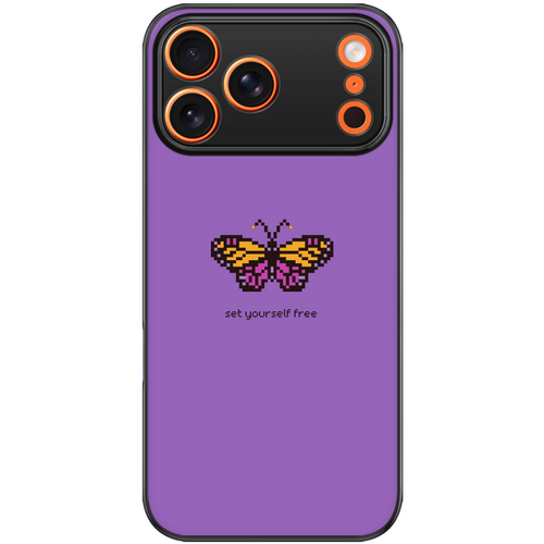 Pixel Butterfly Phone Case