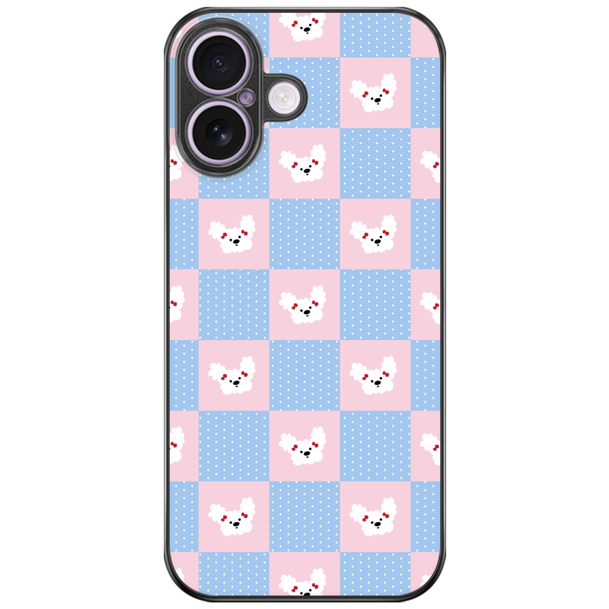 Puppy Checkerboard Phone Case | Winky Cats