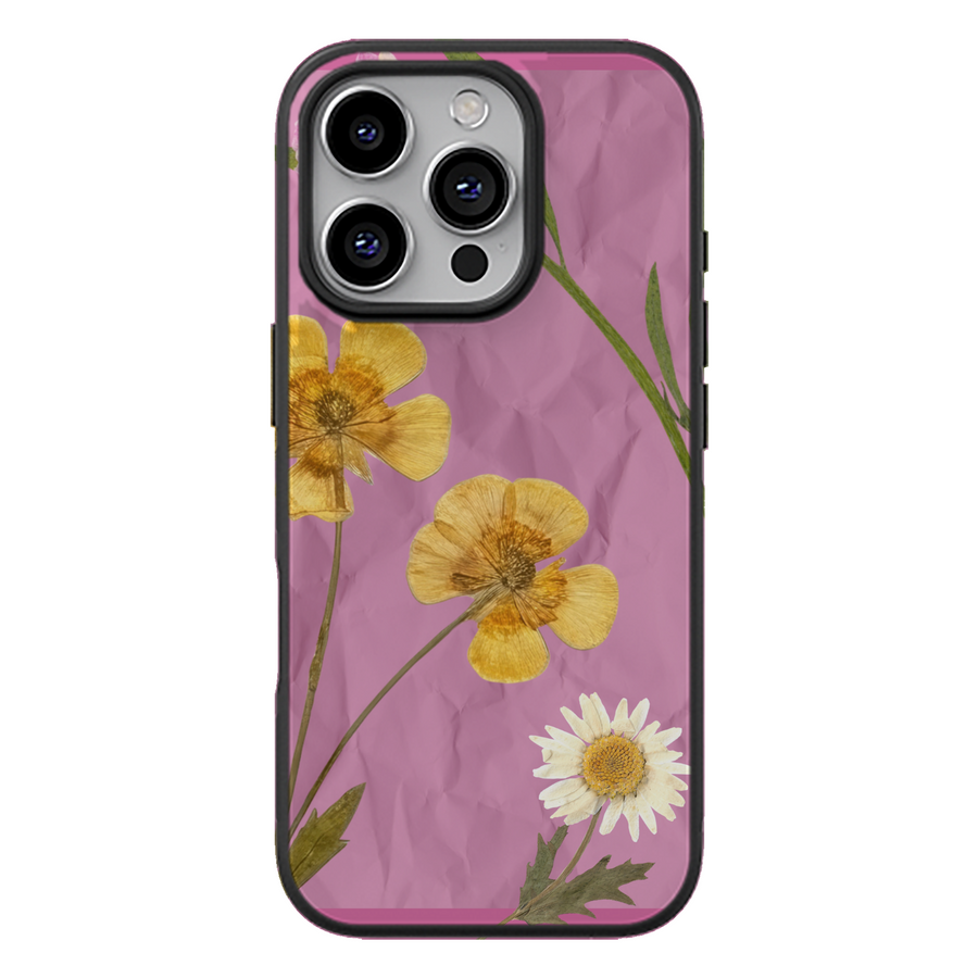 Pink Pressed Flower Aesthetic Phone Case