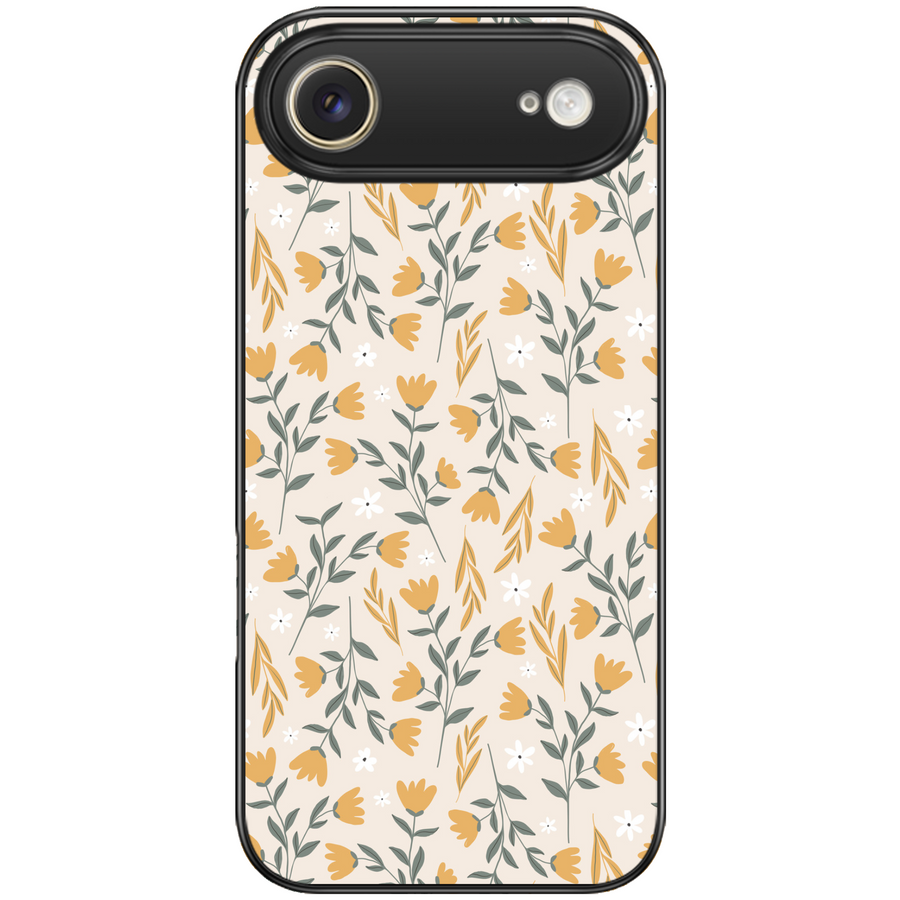 Golden Floral Aesthetic Phone Case