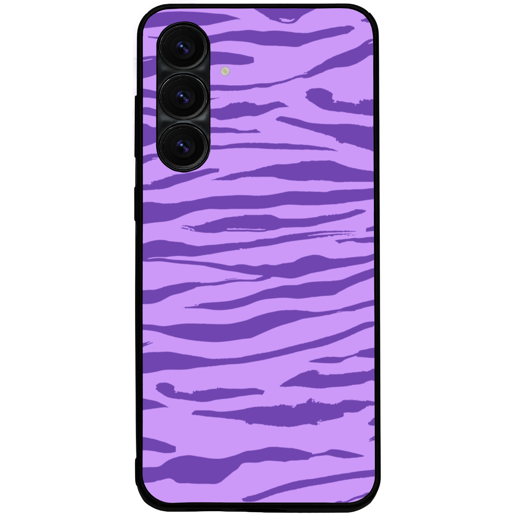 Purple Zebra Swirls Glossy Phone Case | Winky Cats