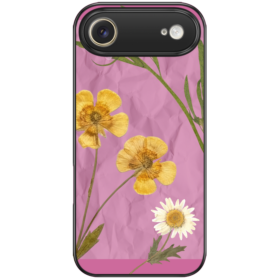 Pink Pressed Flower Aesthetic Phone Case