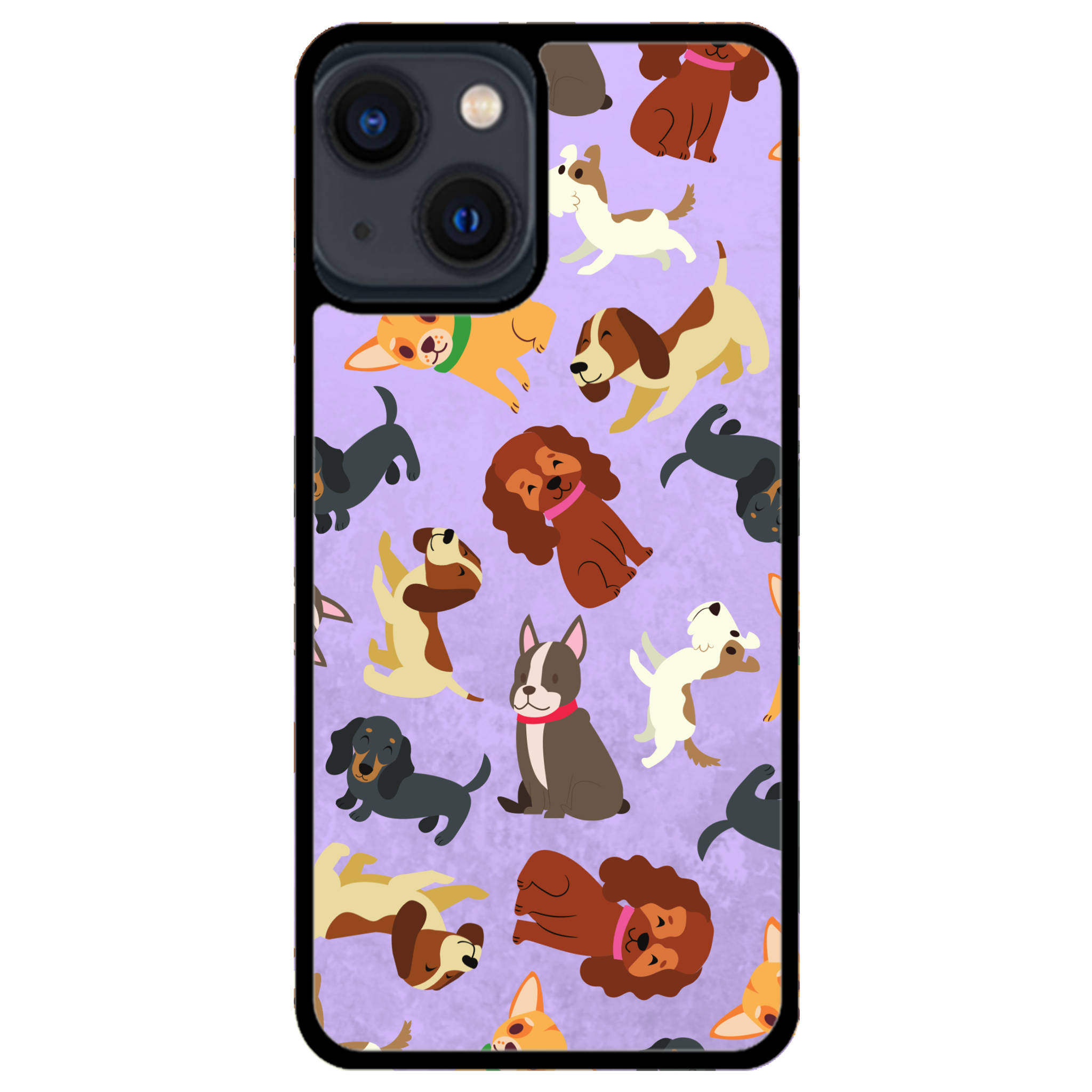 Puppy Party Glossy Phone Case | Winky Cats