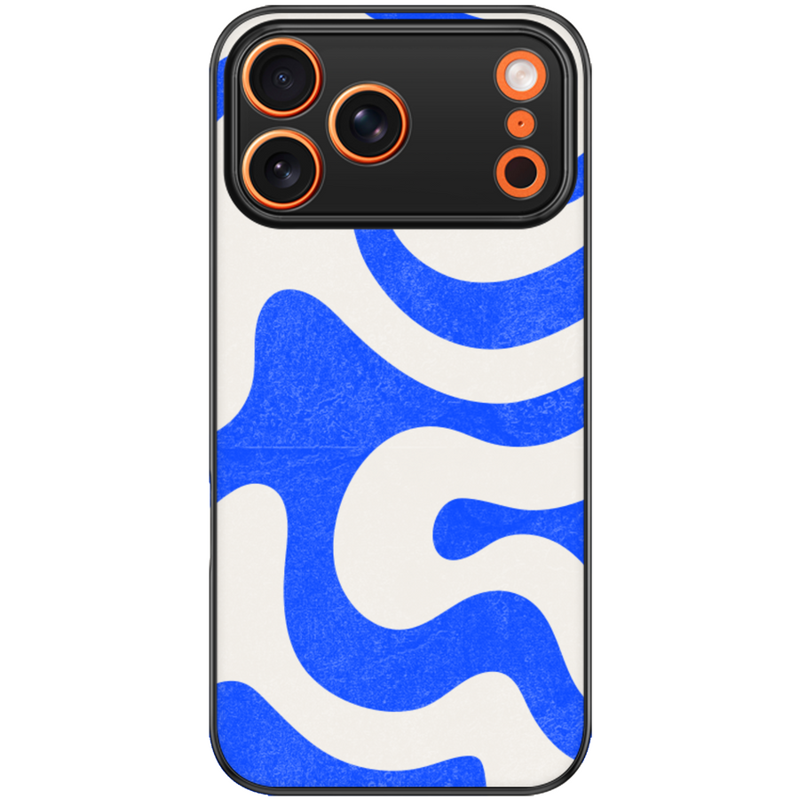 Blue Swirl Aesthetic Phone Case