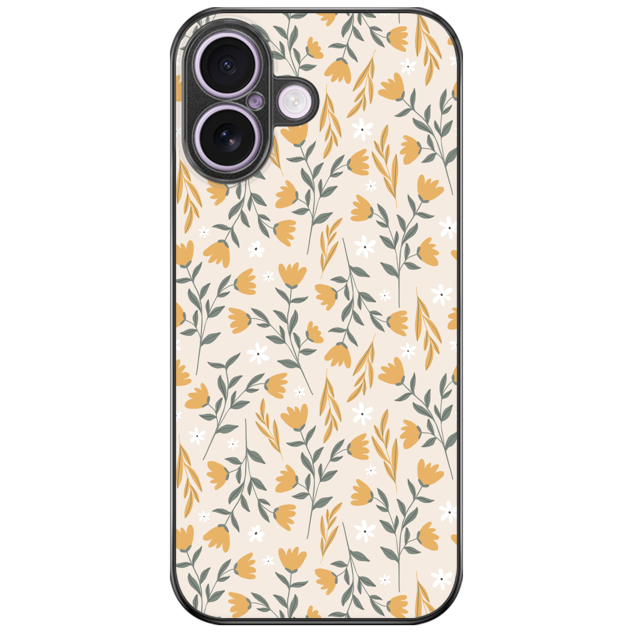 Golden Buds Floral Phone Case | Winky Cats