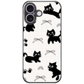 Playful Black Cats Glossy Phone Case | Winky Cats