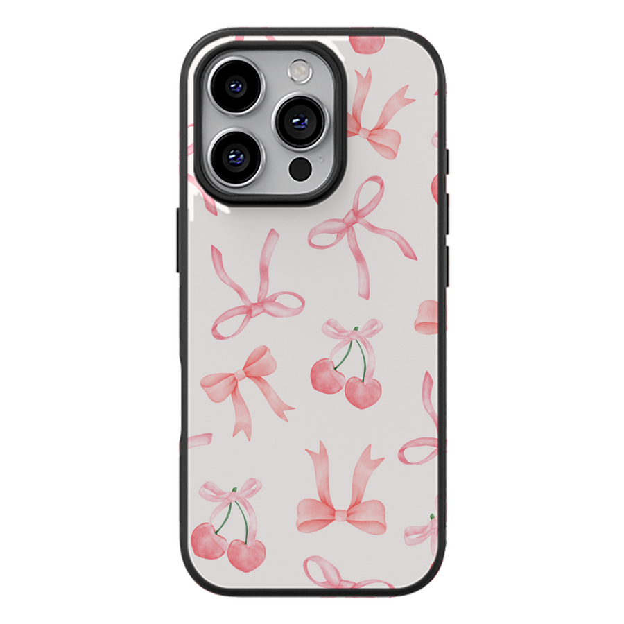Cherry Coquette Bow Phone Case